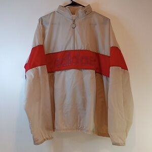 Vintage Adidas Windbreaker Pullover Jacket Hideaway Hood Men's Sz XL EUC RARE!